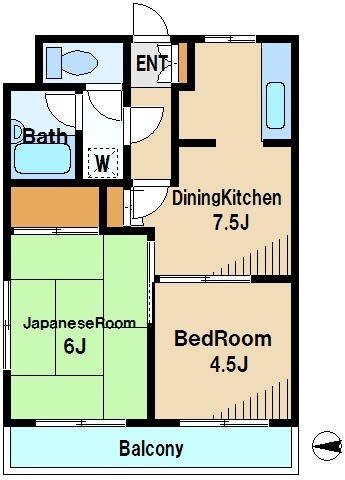 サンローゼ津田第一の物件間取画像