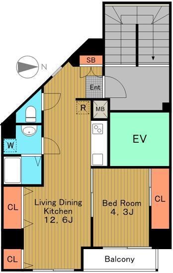 アイビースクエアー新中野の物件間取画像