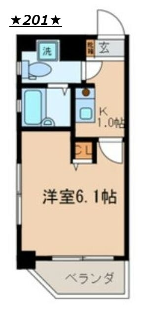 リード東中野の物件間取画像