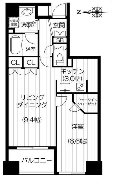 エスティメゾン北新宿の物件間取画像