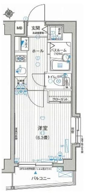 ラグジュアリーアパートメント東中野の物件間取画像