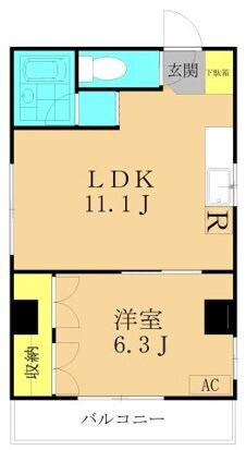 ヴァンドーム中野の物件間取画像