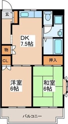 ドミール東荻の物件間取画像