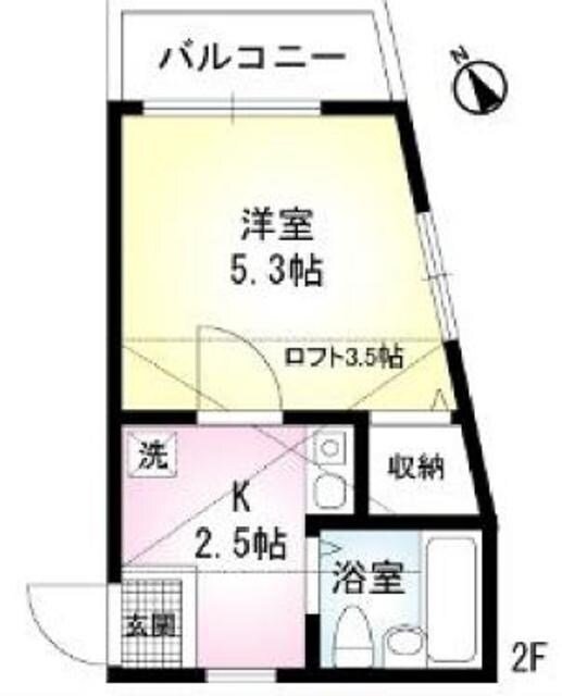 クレール東高円寺の物件間取画像