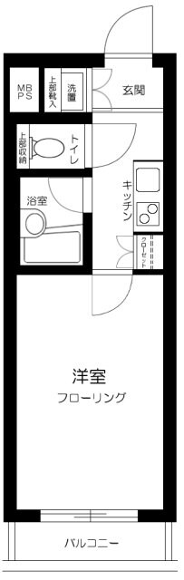 ルーブル高円寺弐番館の物件間取画像