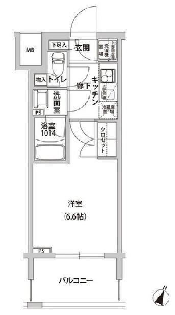 ラクラス幡ヶ谷の物件間取画像