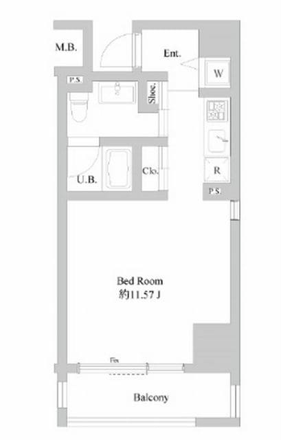 ミリアレジデンス北新宿の物件間取画像