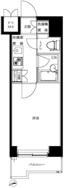 ルーブル北新宿の物件間取画像