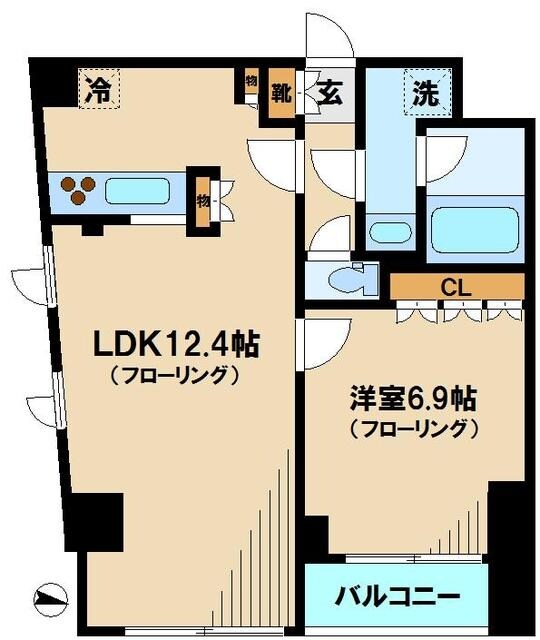 エスティメゾン哲学堂の物件間取画像