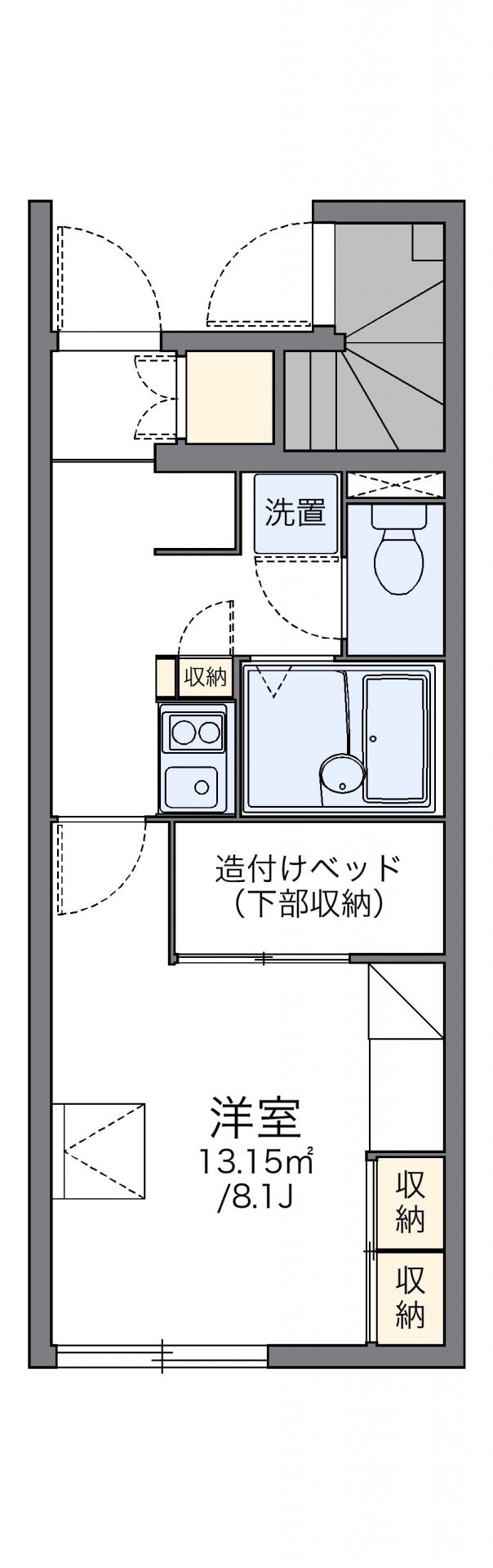 レオパレスクレスト宮前の物件間取画像