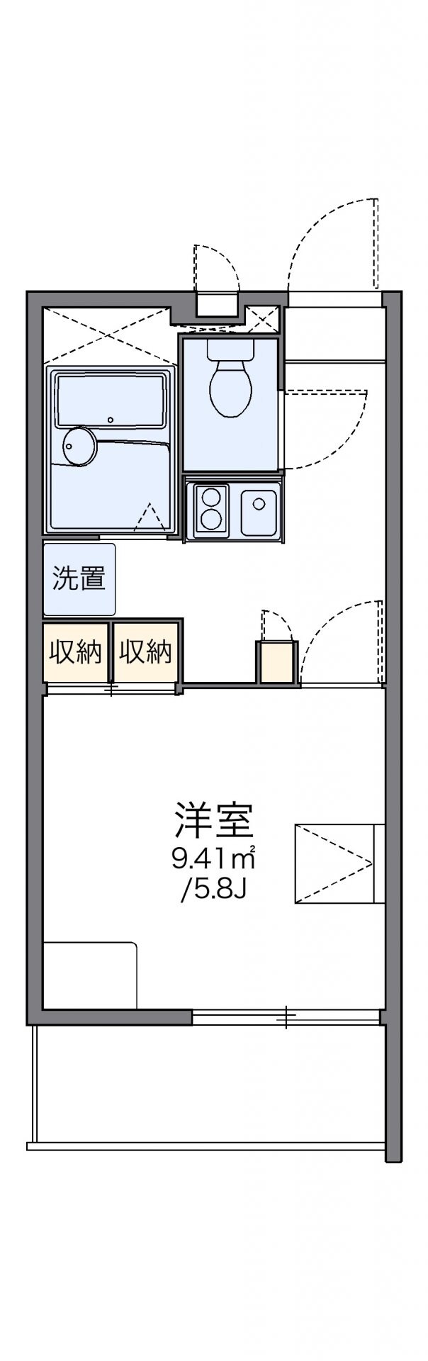 レオパレスシャンブル弐番館の物件間取画像