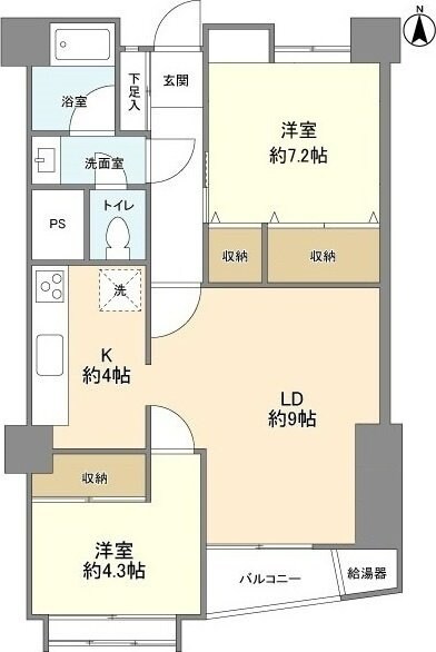 陽輪台高円寺の物件間取画像