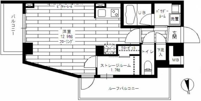 ステージグランデ神楽坂の物件間取画像