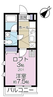 ベルファミールの物件間取画像