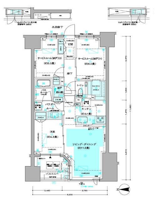 ディームス方南町の物件間取画像