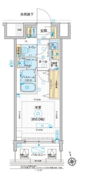 ディームス品川南大井の物件間取画像