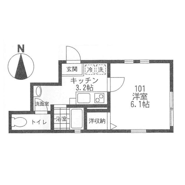 クレッシェンドの物件間取画像