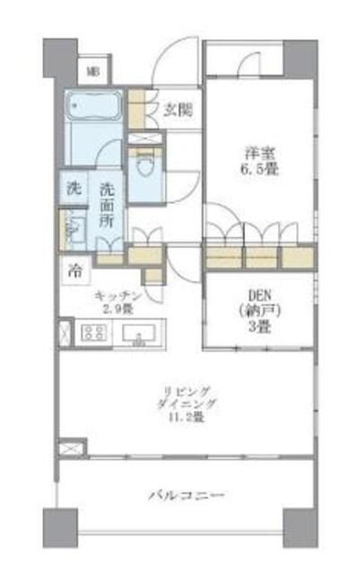 アパートメンツ三田の物件間取画像