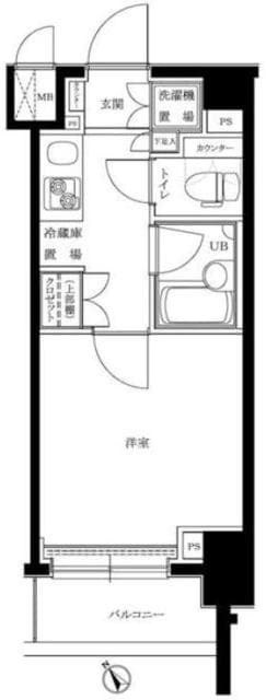 ルーブル目黒不動前の物件間取画像