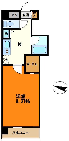コスモリード池上の物件間取画像