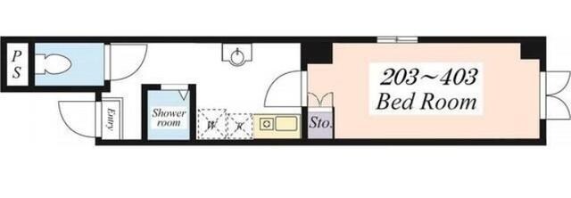 マリーンコーブ等々力の物件間取画像