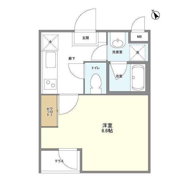 トラスト五本木の物件間取画像