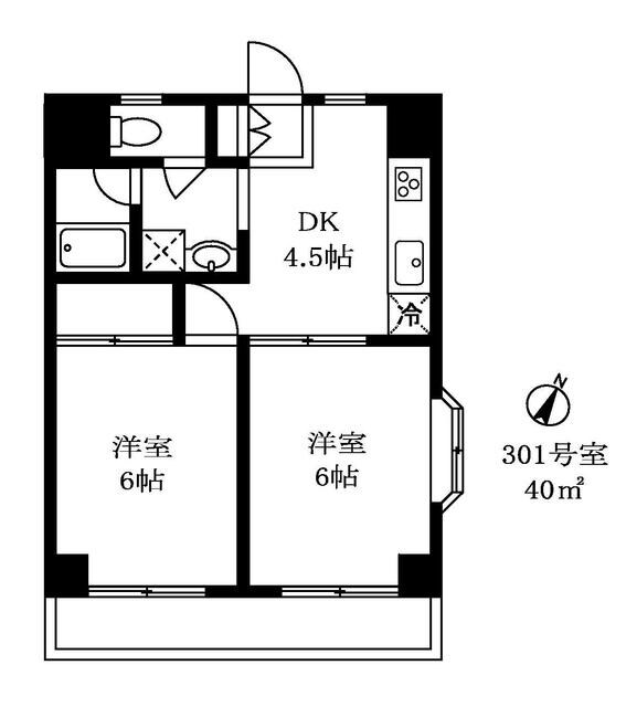 サンブリッジ尾山台の物件間取画像