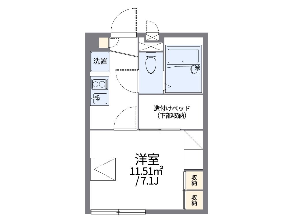 レオパレスサンチェリーの物件間取画像