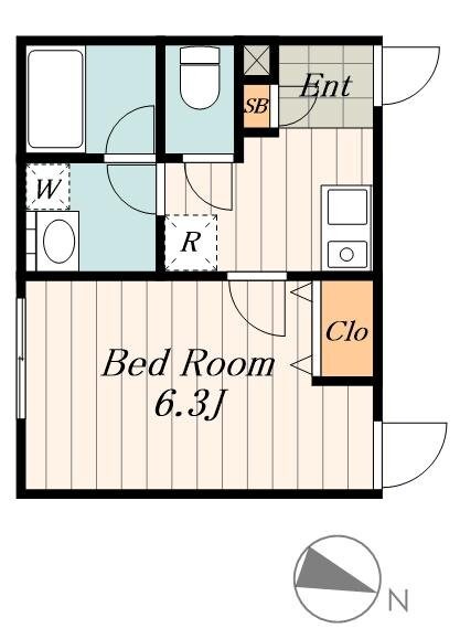 フェリーチェ中村橋Cの物件間取画像