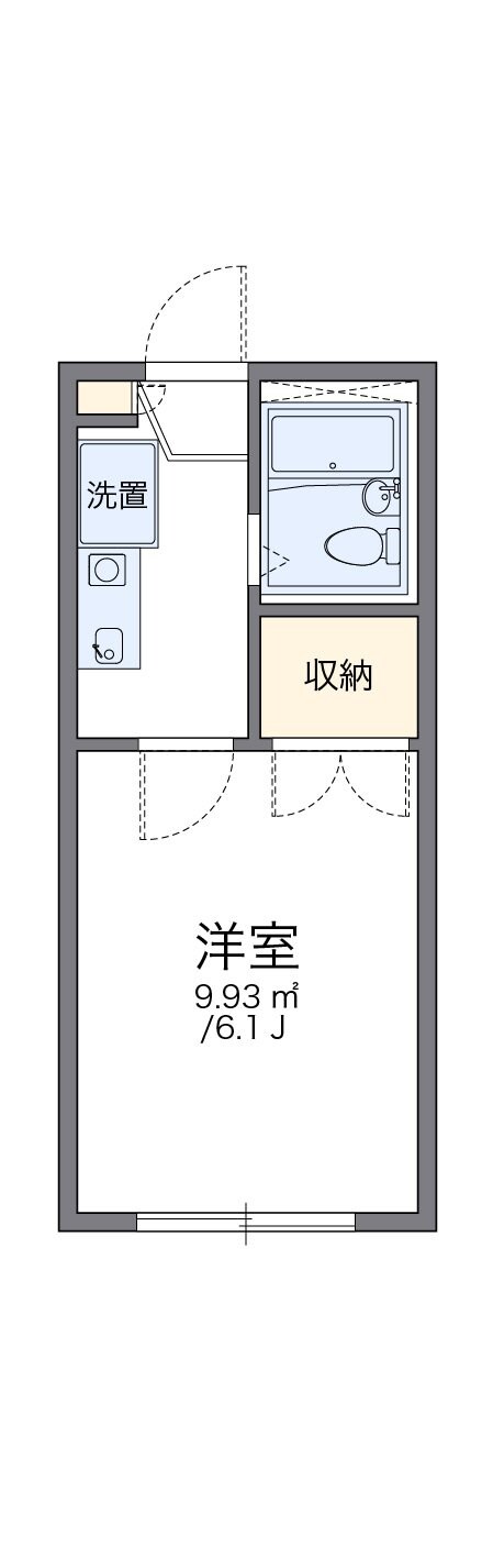 レオパレスビレッジ光が丘参番館の物件間取画像