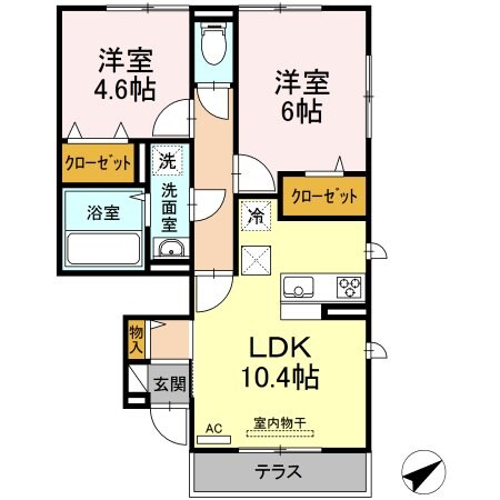 ファミール高野台の物件間取画像