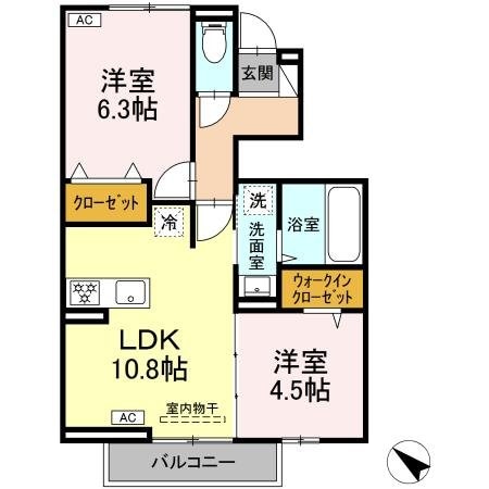 アマランス　A棟の物件間取画像