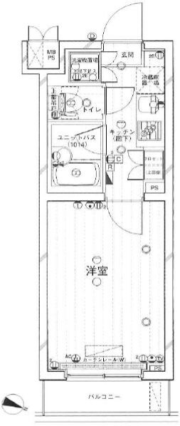 ルーブル鷺宮伍番館の物件間取画像