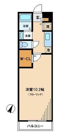 コリーヌ　タツミの物件間取画像