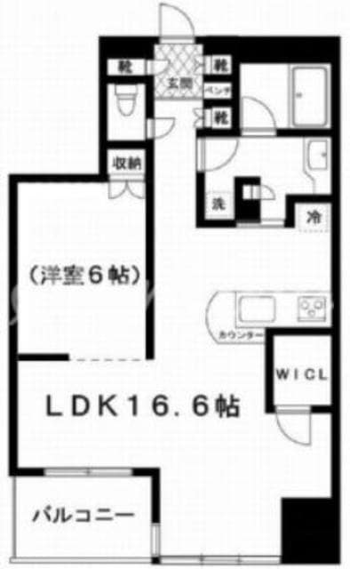 根津シティタワーの物件間取画像