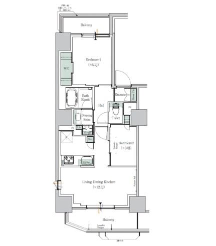 ONE ROOF RESIDENCE NISHINIPPORIの物件間取画像