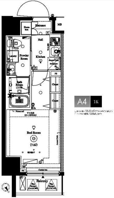 AXAS池袋レジデンスの物件間取画像