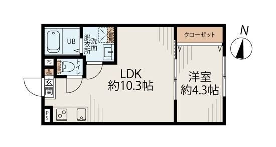 PRADO赤羽の物件間取画像