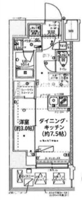 スパシエ新板橋の物件間取画像