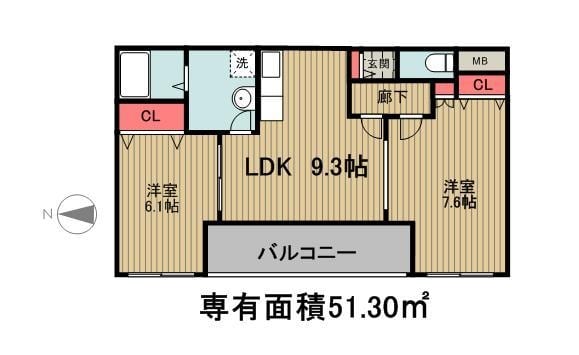 シトラスガーデン東葛西の物件間取画像