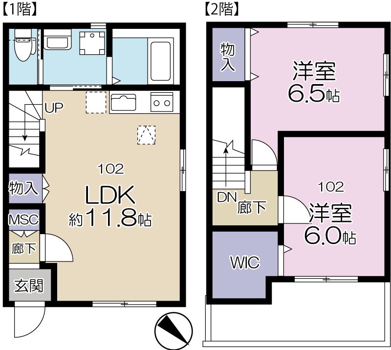 Twinsの物件間取画像