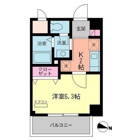 アーバンハウス本橋Ｂの物件間取画像