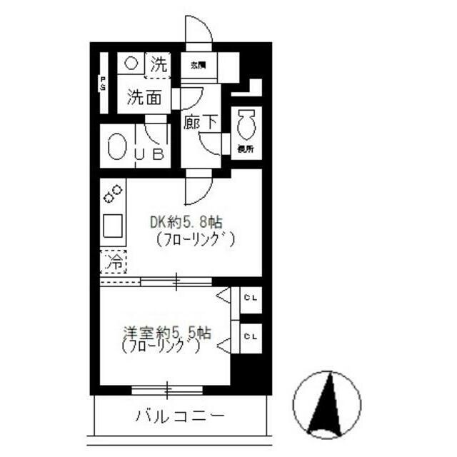 エルラッソ入谷の物件間取画像