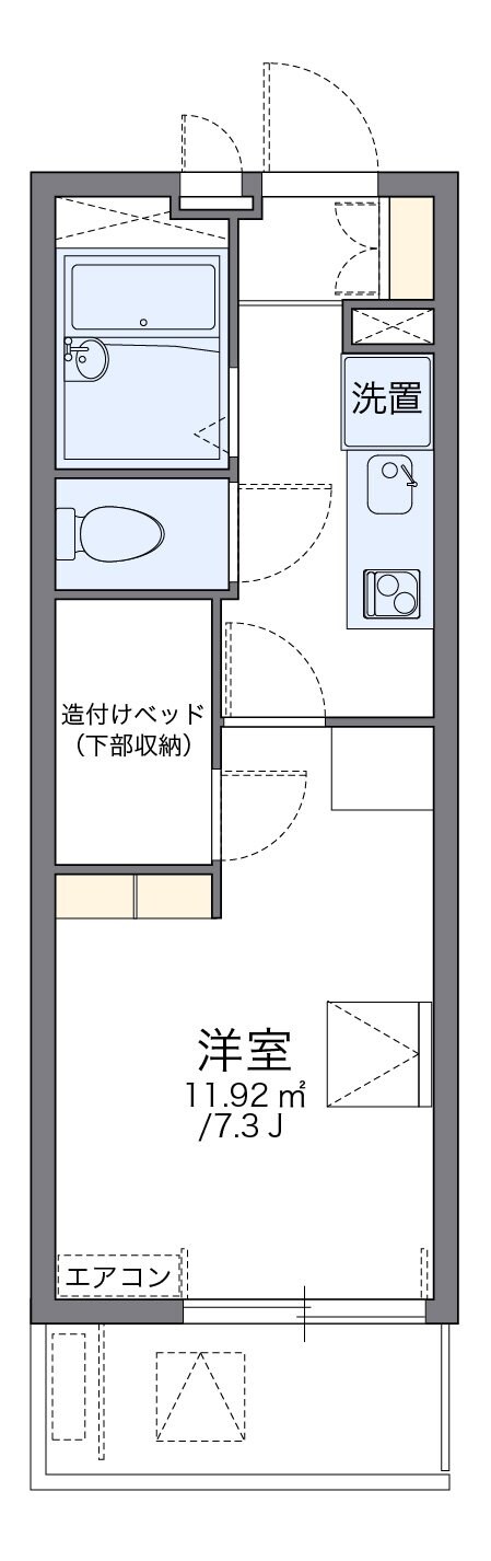 レオパレスエムエムワンの物件間取画像