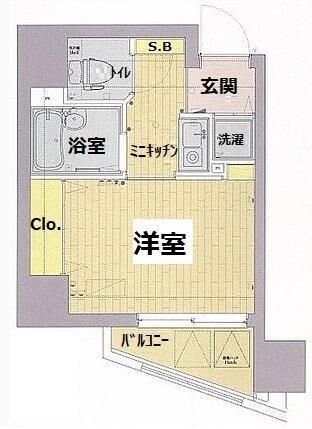 アイフェリーク八丁堀の物件間取画像