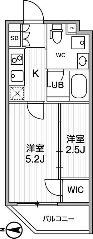 リテラス清澄白河の物件間取画像