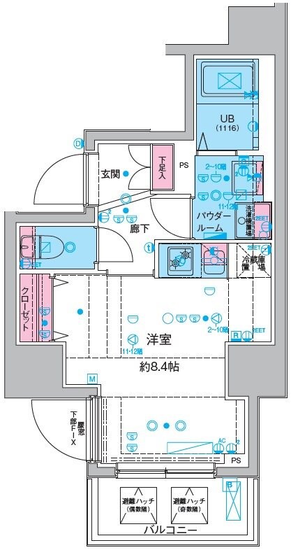 GENOVIA本所吾妻橋IIIの物件間取画像