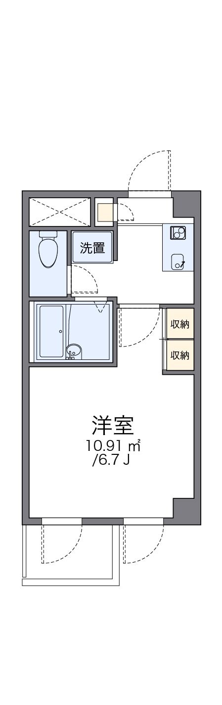 レオパレスひまわりの物件間取画像