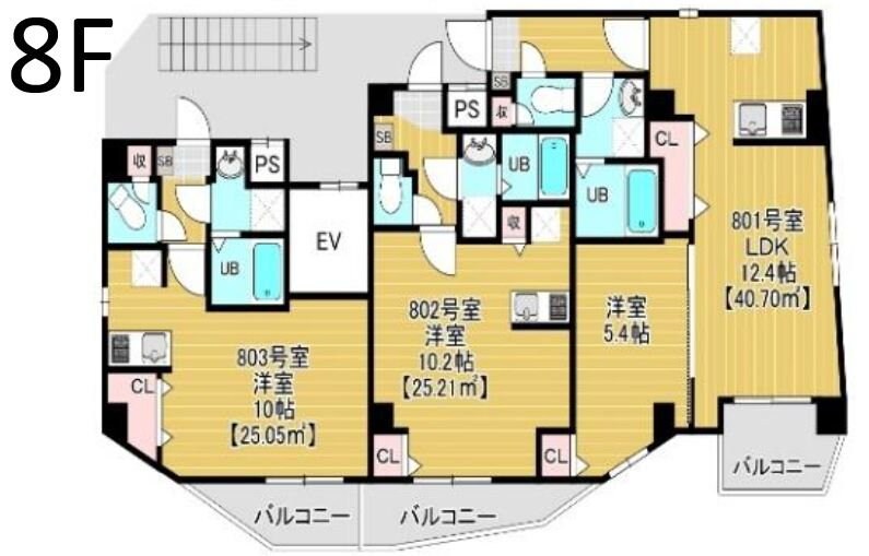 ミライズ南千住の物件間取画像