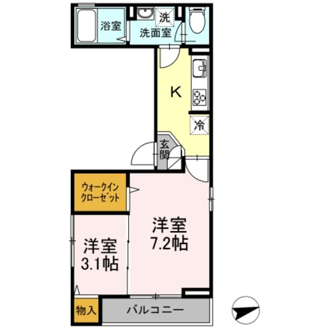 サンクレール・デュオの物件間取画像